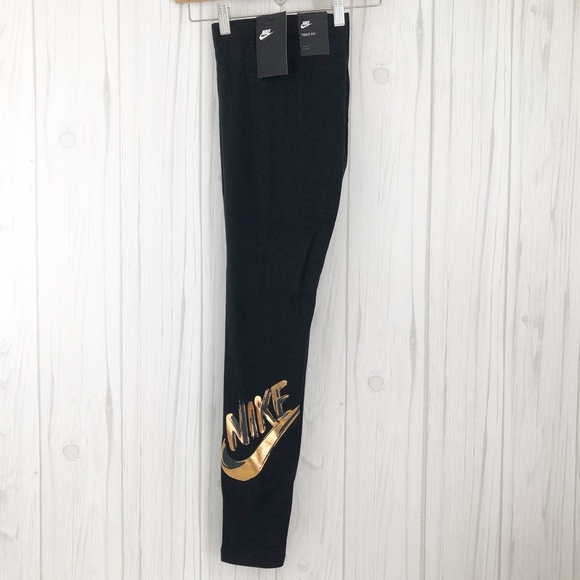 Nike NSW Metallic Logo GX Leggings - Picture 4 of 8